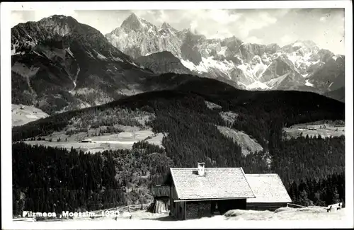 Ak Filzmoos im Pongau in Salzburg, Moesalm, Berge, Berghütte