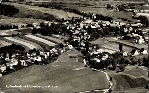 Ak Hohenberg an der Eger Oberfranken, Fliegeraufnahme