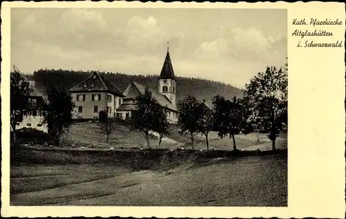 Ak Altglashütten Feldberg im Schwarzwald, Kath. Pfarrkirche