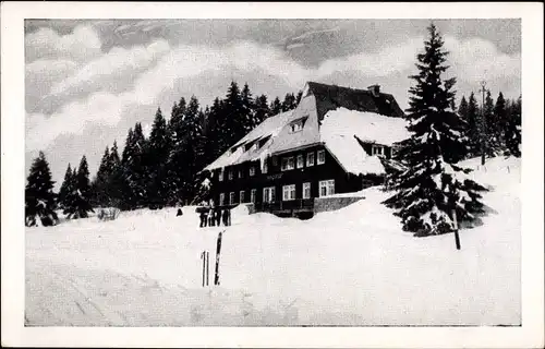 Ak Feldberg im Schwarzwald, Albquelle, Winter