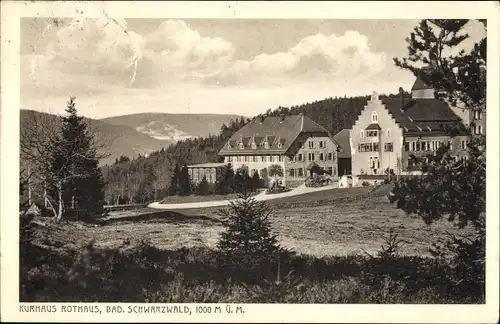 Ak Rothaus Grafenhausen im Schwarzwald, Kurhaus Rothaus