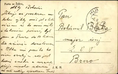 Ak Želiv Seelau Region Hochland, Blick auf den Ort