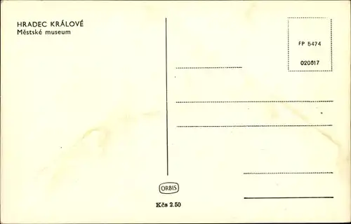 Ak Hradec Králové Königgrätz Stadt, Mestske museum