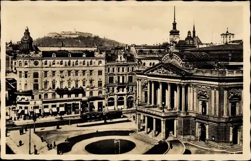 Ak Brno Brünn Südmähren, Stadttheater