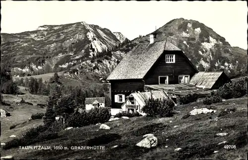 Ak Bad Mitterndorf Steiermark, Grazerhütte, Tauplitzalm