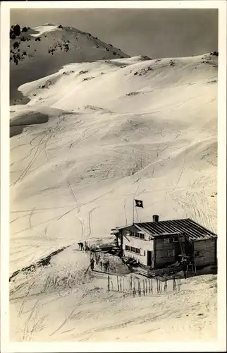 Ak Arosa Kanton Graubünden, Weißhornhütte, Weißhorn, Vom Brüggerhorn gesehen