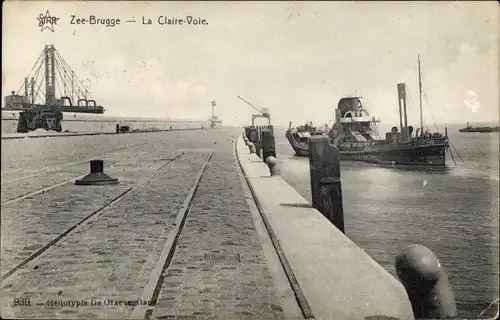 Ak Zeebrugge Zee Brugge Westflandern Belgien, La Claire Voie, Salondampfer