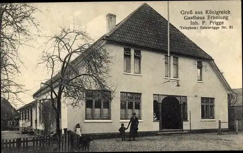 Ak Königreich Jork im Alten Land, Gasthaus Erholung