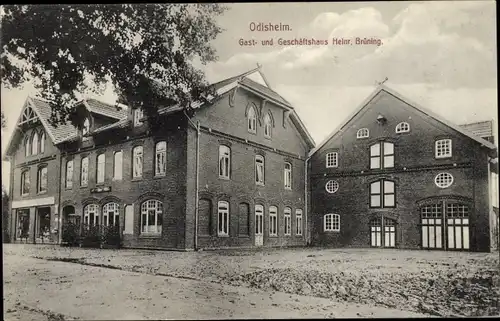 Ak Odisheim in Niedersachsen, Gast und Geschäftshaus