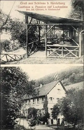 Ak Schönau im Odenwald, Gasthaus zur Lochmühle