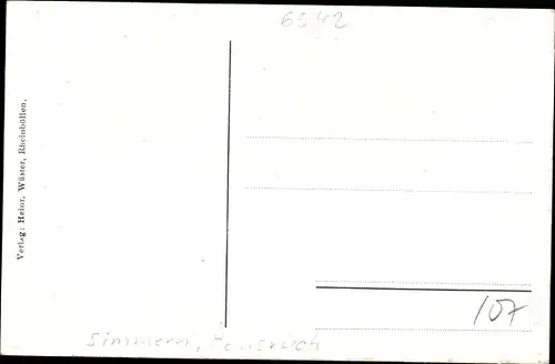 Ak Horn im Hunsrück, Bierbrauerei und Gasthaus, Totalansicht