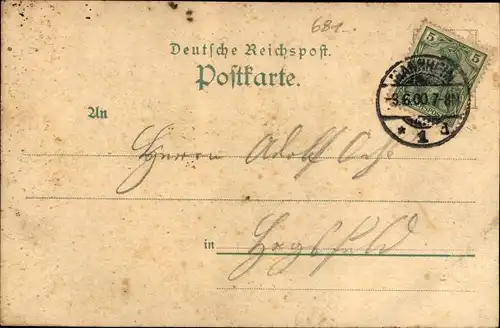 Ak Mannheim in Baden, 25jähriges Jubiläum Gesangverein Erholung 1900