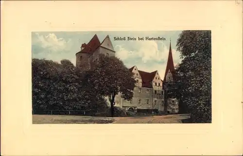 Ak Hartenstein im Erzgebirge Sachsen, Schloss Stein, Burg Stein