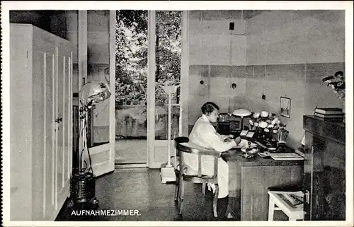 Ak Schönhagen Trebbin im Kreis Teltow Fläming, Kreiskinderheim Schönblick, Aufnahmezimmer, Büro