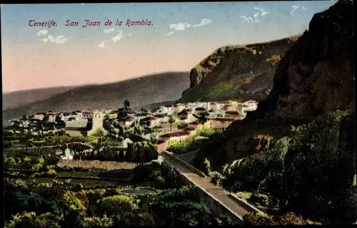 Ak San Juan de la Rambla Tenerife Teneriffa Kanarische Inseln Spanien, Panorama