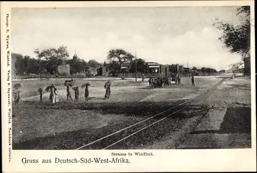 Ak Windhoek Windhuk Namibia Deutsch Südwestafrika, Straße