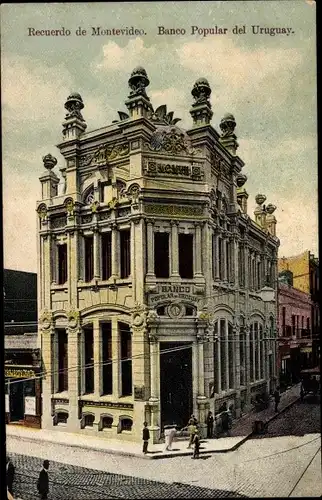 Ak Montevideo Uruguay, Banco Popular del Uruguay