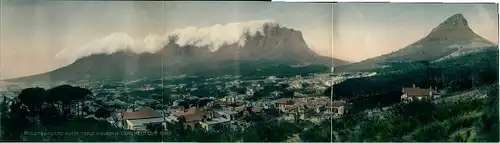 Klapp Ak Cape Town Kapstadt Südafrika, Panorama, Table Mountain, Lion's Head