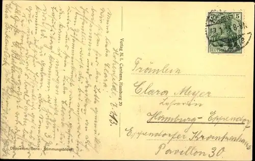 Ak Segler auf der Elbe, Segelboot