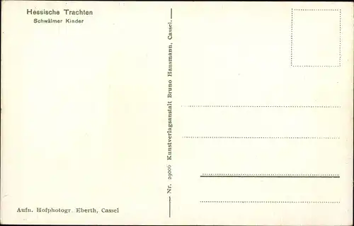 Ak Hessische Trachten, Schwälmer Kinder