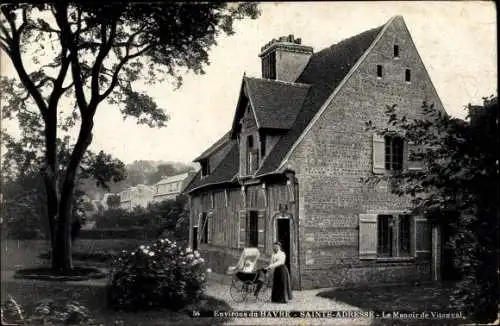 Ak Sainte Adresse Seine Maritime, Le Manoir de Vitanval