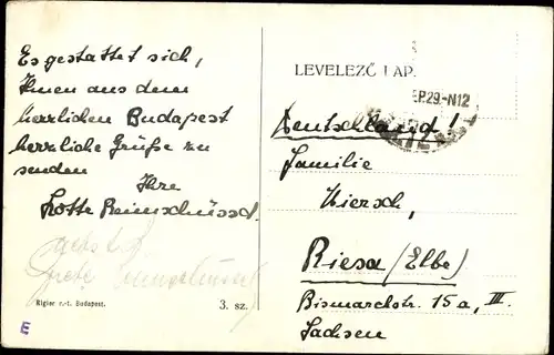 Ak Budapest Ungarn, Königlicher Palast, Salondampfer