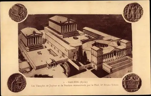 Ak Baalbek Libanon, Les Temples de Jupiter et de Bacchus