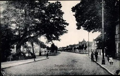 Ak Treuenbrietzen in Brandenburg, Großstraße, Luther Linde