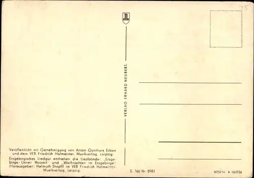 Lied Ak Günther, Anton, Erzgebirgische Mundart, Wu de Walder haamlich rauschen