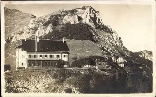 Foto Ak Spitzingsee Schliersee in Oberbayern, Rothwand, Rotwand, Rotwandhaus