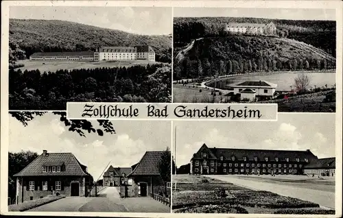 Ak Bad Gandersheim in Niedersachsen, Blick auf die Zollschule