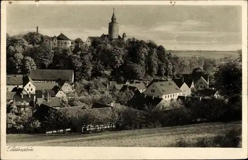 Ak Posterstein in Thüringen, Blick auf die Stadt, Burgturm