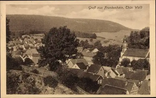 Ak Frankenhain in Thüringen, Totalansicht der Ortschaft