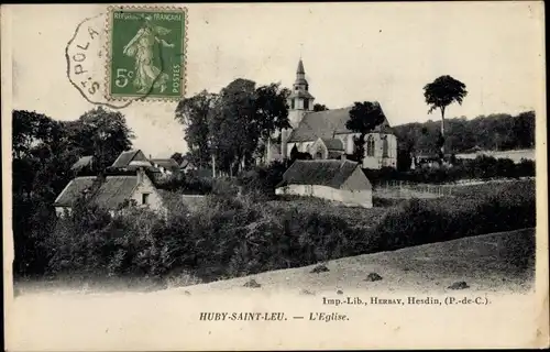 Ak Huby Saint Leu Pas de Calais, L'Eglise