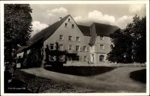 Ak Kappel Grafenhausen Hochschwarzwald, Gasthof Pension Sternen, Straßenpartie