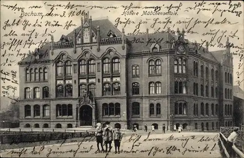 Ak Bochum im Ruhrgebiet, Höhere Mädchenschule