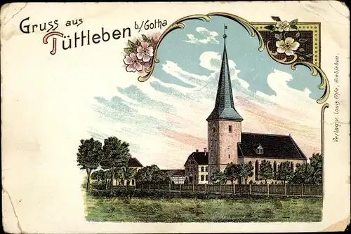 Litho Tüttleben in Thüringen, Kirche