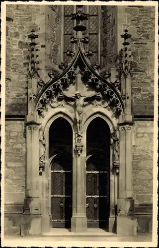 Foto Ak Meisenheim am Glan Pfalz, Portal der Schlosskirche