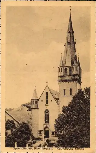 Ak Sprendlingen in Rheinhessen, Katholische Kirche