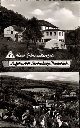 Ak Stromberg im Hunsrück, Haus Eckenrotherfels, Teilansicht vom Ort