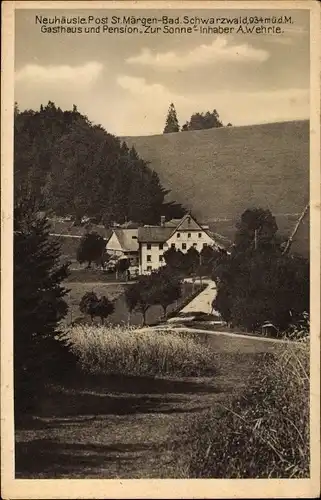 Ak Neuhäusle Sankt Märgen im Schwarzwald, Gasthof Zur Sonne