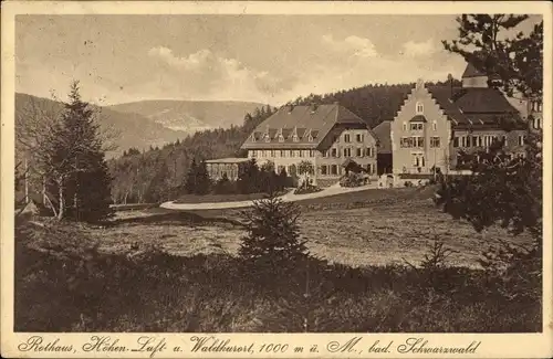 Ak Rothaus Grafenhausen im Schwarzwald, Kurhaus, Teilansicht