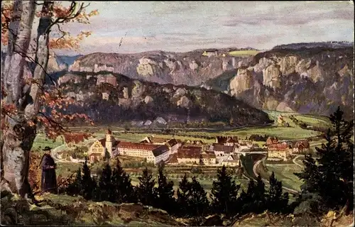 Ak Beuron an der Donau Württemberg, Ort im Donuautal