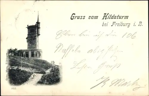 Ak Freiburg im Breisgau, Hildaturm