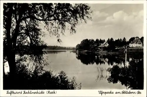 Foto Ak Zechliner Hütte bei Rheinsberg, Uferpartie 