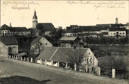 Ak Königsbrück in der Oberlausitz, Teilansicht