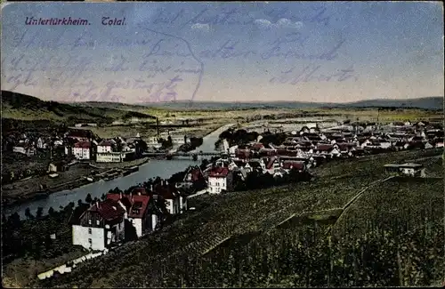Ak Untertürkheim Stuttgart in Baden Württemberg, Blick auf den Ort