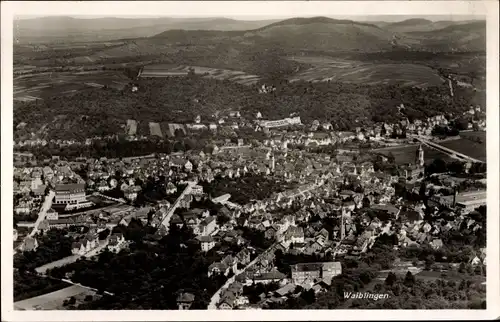 Ak Waiblingen in Württemberg, Blick auf den Ort, Fliegeraufnahme