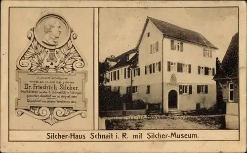 Ak Schnait Weinstadt in Württemberg, Silcher Haus und Museum