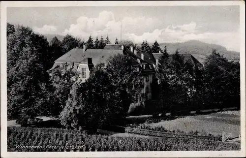 Ak Winnenden in Württemberg, Reservelazarett